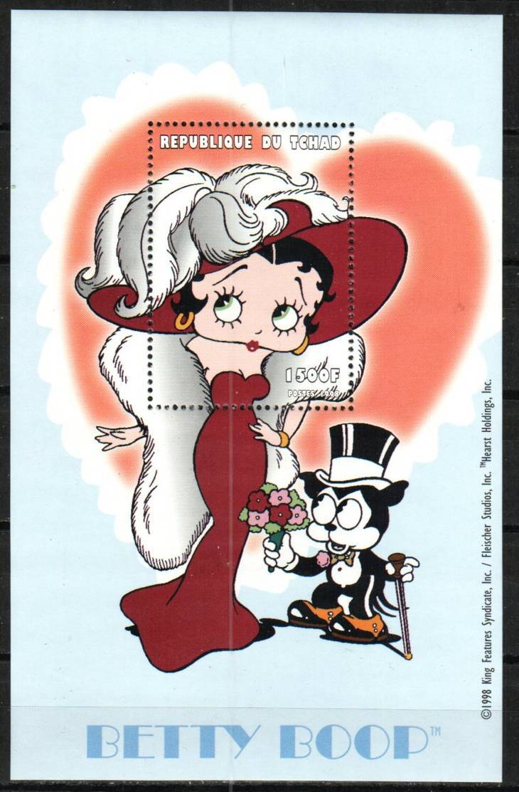 ベティちゃん　BETTY BOOP レア　シンガー　 RUTTEN Chad Stamp 816 - Betty Boop with feathered hat | eBay