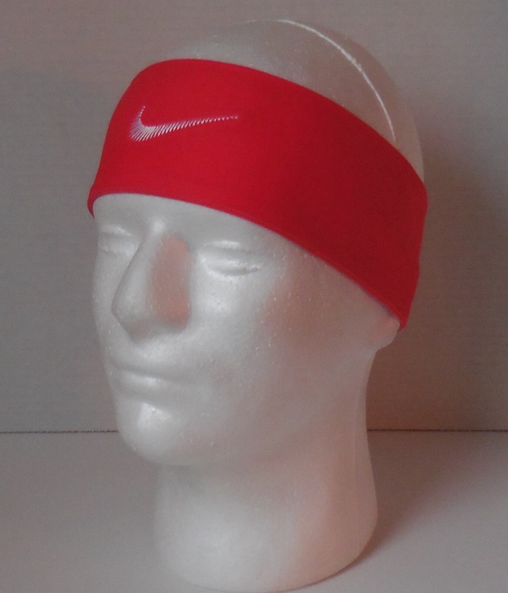 Nike Fury Headband Men Bright Crimson/White