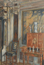 Intérieur, 1923 | Peinture de Hans FRITSCH