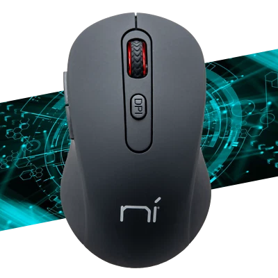 MOUSE WIRELESS SENZA FILI 6 TASTI OTTICO PC COMPUTER NOTEBOOK LAPTOP 1600 DPI ✅