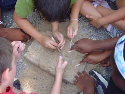 Fossil Excavation ''Dino Dig'' Kit with Real Gemstones too  - Dinosaur Gift!