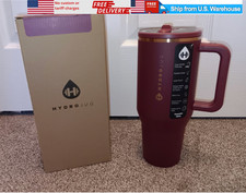 NEW HYDROJUG Traveler Water Bottle Leak-Proof Insulated Cup 40oz MERLOT US