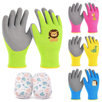 4 Pairs gartenhandschuhe Kinder，1 Paar Antifouling Armabdeckung，Gartenhandschuhe