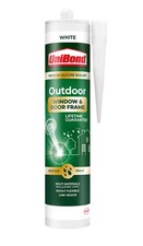 Unibond Outdoor Window & Door Frame Premium Silicone Sealant White 392g