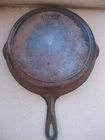 Vintage Early Lodge Cast Iron #8 Raised Number Skillet Pan Arc Logo + Heat Ring