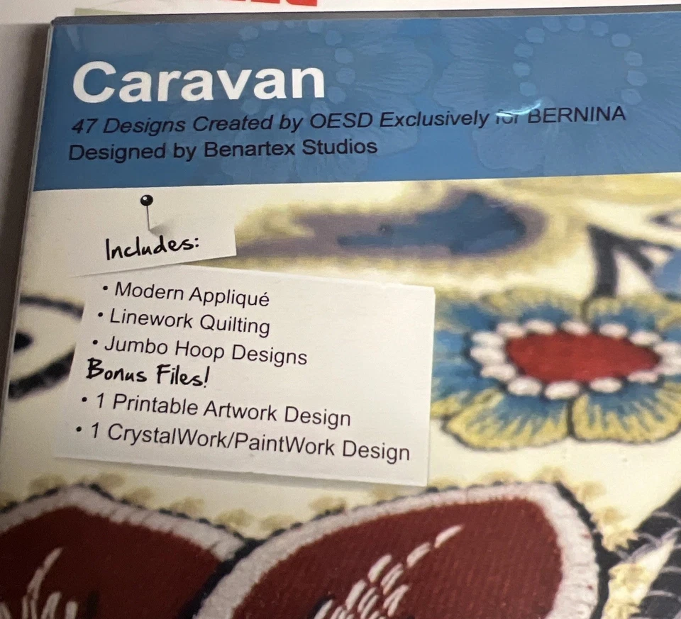 Bernina OESD 47 Multi-Format Embroidery Caravan design Collection CD BRAND NEW - Image 2 of 4