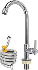 Cold Water Faucet Only, High Arc Single Handle One Hole Faucet for Kitchen Garde