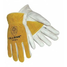 Tillman 1418Xl Leather Gloves, Keystone Thumb, Pearl, Xl, 1 Pr