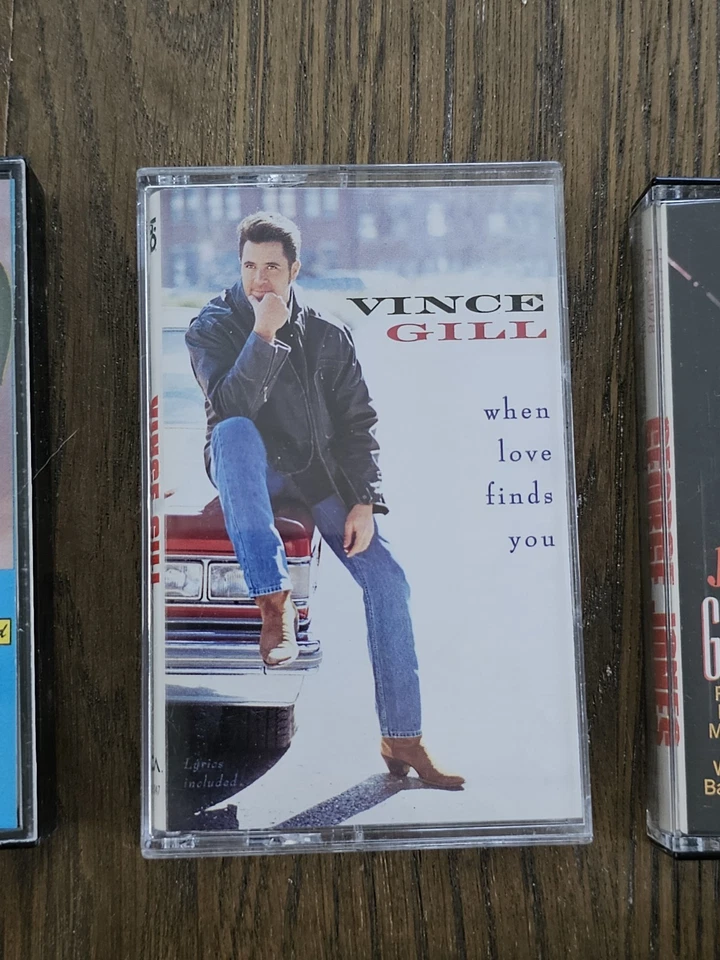 Lot Of 5 Country Cassette Tapes George Jones Vince Gill Randy Travis Stanley Bro - Image 3 of 4