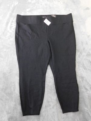 Torrid Pants Womens 4X Pixie Ponte Black High Rise Slim Fix Skinny Leg Work NEW