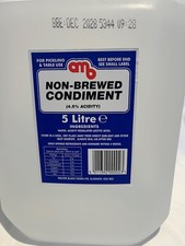 Non Brewed condiment 5L White Vinegar Fish and Chip Shop taste  Bulk Refill Pack