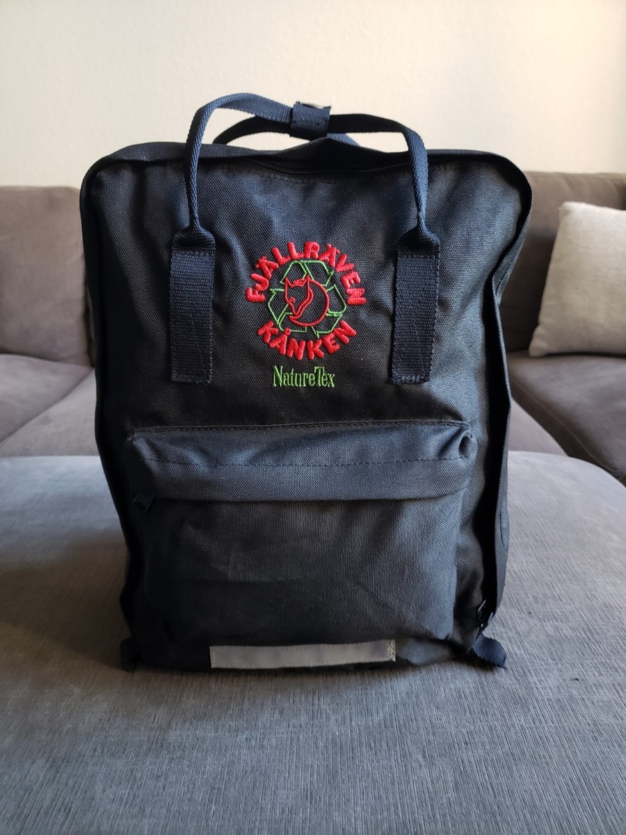 RARE! Fjallraven Kanken NatureTex Backpack Lightweight Black - NEW