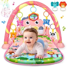 UMIKU Baby Play Mat Baby Tummy Time Mat Activity Center for Newborn Infant Pi...