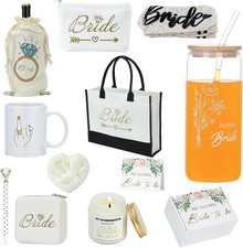 Bachelorette Gift Box for Bride to Be - 12 Piece Bridal Shower Gift Set with Can