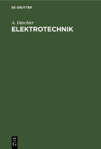 A Däschler Elektrotechnik (Hardback)
