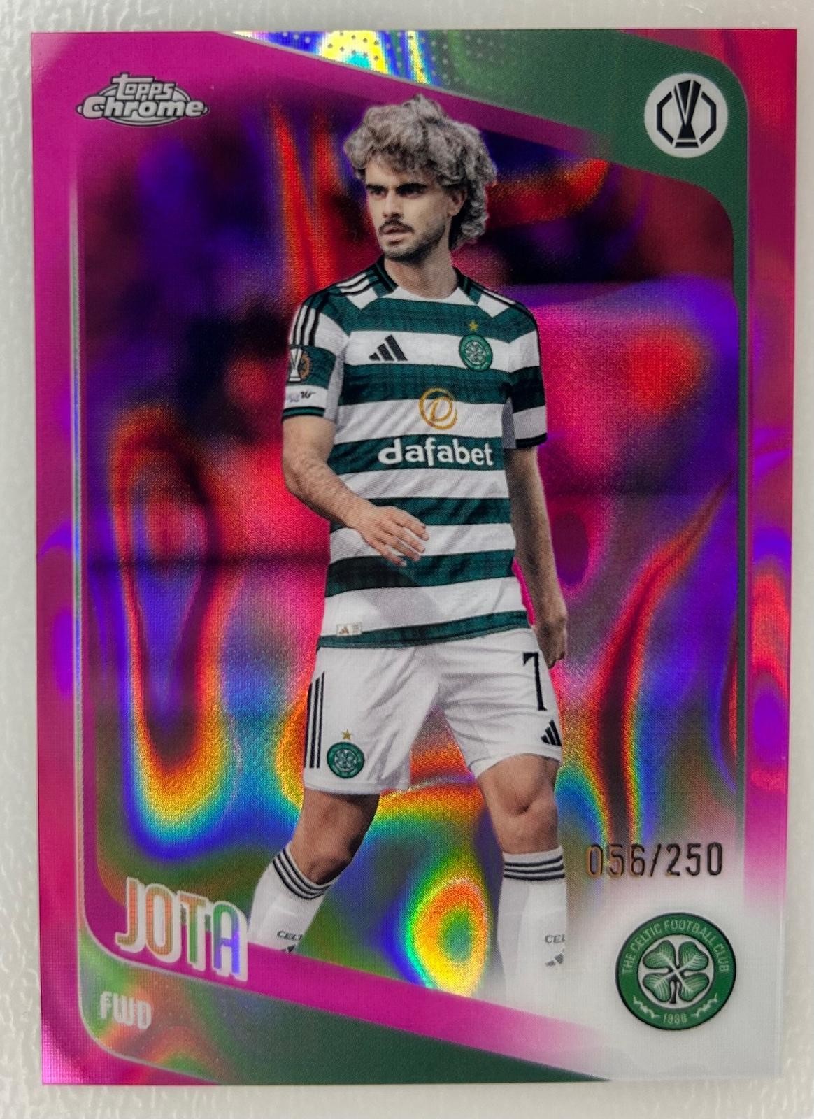 2025-26 Topps UEFA Club Competitions #30 Jota Purple Raindrops #/250