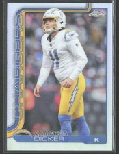 2025 Topps Chrome Refractor Cameron Dicker Los Angeles Chargers