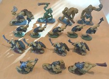 Vintage Dungeons  Dragons RAL PARTHA 1979 Metal Miniature OGRES  ORC Lot Of 16