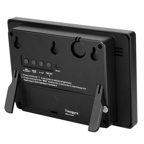 Digital Wall Clock Battery Operated - LED Display Digital Alarm Clock Battery... - Picture 4 of 12