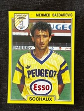 VIGNETTE STICKER PANINI FOOT 1992 MEHMED BAZDAREVIC SOCHAUX # 254 RECUP REMOVED