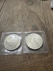 Two 1925 Silver Peace Dollars-silver