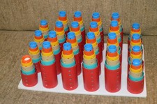 Vintage Barrel Nesting Curlers Set Multi Color  Sizes Hair Rollers Plastic