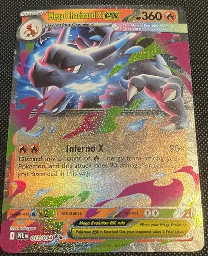 Mega Charizard X EX 013/094 Me02: Phantasmal Flames Holo - NM