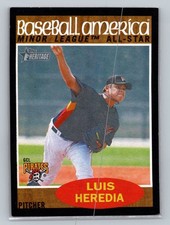 2011 Topps Heritage Minor League #213 Luis Heredia Black Border #/62