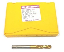 5.7mm (.2244") Cobalt Screw Machine Drill 130 Degree (Pack of 10) Guhring 659 K