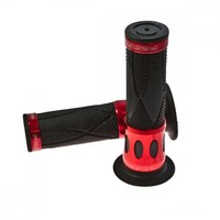 Griffgummi Schwarz/Rot Aluminium D.22Mm. L.122Mm Geschlossen