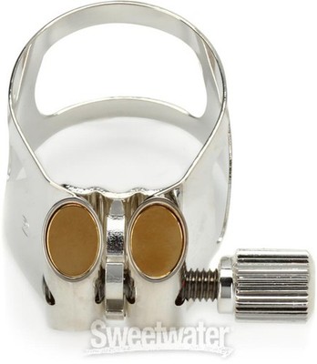 Vandoren LC01P Optimum Bb Clarinet Ligature and Cap - Silver