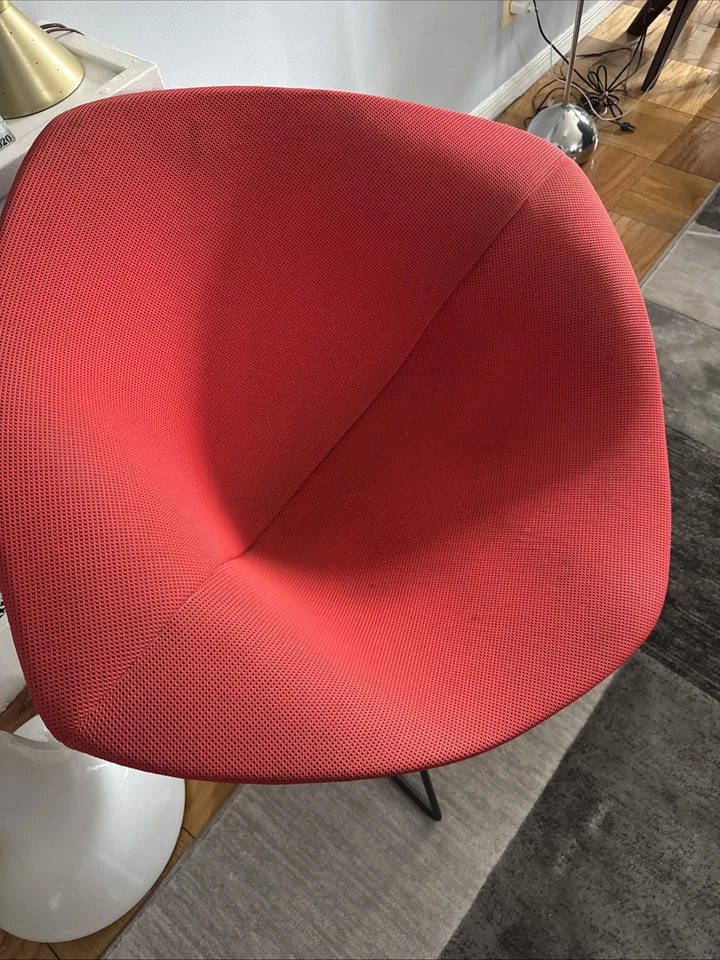 Vintage Harry Bertoia Knoll Diamond Chairs Original Fabric Cover Mid Century MCM - Image 2 of 4