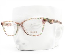 Coach Eyeglasses Glasses HC 6248U 5894 Crystal Floral Field Clear 52mm with Case