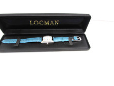 RELOJ LOCMAN ESFERA PERLA TITANIO REF 483 CAJA TITANIO ESFERA FREGONA - BANDA IGUANA-FUNCIONA