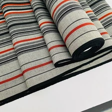 Gray Rhythm Wool UnUsed BOLT By the Yard Japanese Kimono Fabric Roll BW95