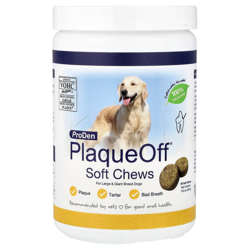 PlaqueOff® Soft Chews, For Large & Giant Breed Dogs, 90 Soft Chews, 15.8 oz (450