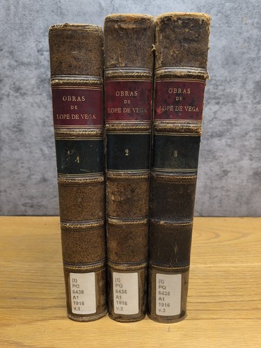 LOPE DE VEGA - Set Of 3 - BEAUTIFUL SPANISH - EN ESPANOL 1916