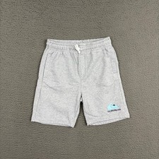 Quiksilver Sweat Shorts Boys Medium Gray Knit Drawstring Lounge Casual Beach