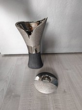 formano - Vase und Teelichthalter silber anthrazit Struktur  - Set