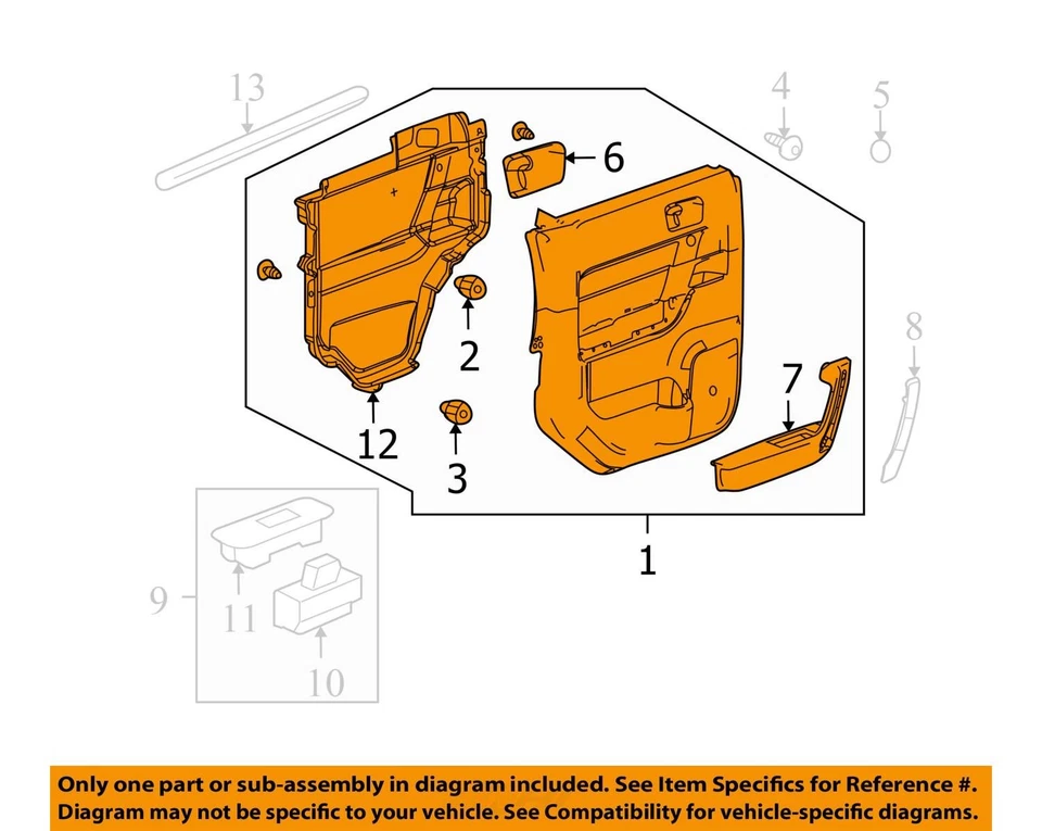 ADEQUADO PARA 2009-2010 HUMMER H3T PANEL ASM RR S/D TR MOROCC 94723403 - NOVO FABRICANTE DE EQUIPAMENTO ORIGINAL - Imagem 2 de 3