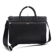 Bally Black Leather Men's Briefcase Tote Bag and Shoulder Bag 152892439