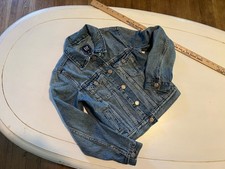 GAP Denim Jacket Childs Sz 8 Med Jean Trucker Classic Button Snaps Y2K 90s