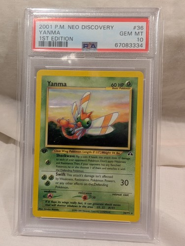 Yanma (1st Edition) graded PSA 10 for sale on eBay