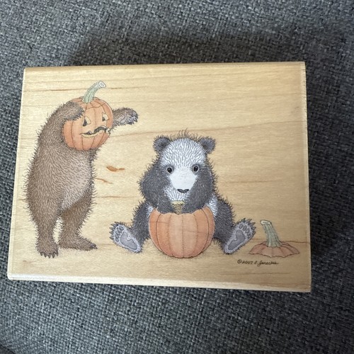 Gruffies Punkin HEAD HALLOWEEN Stampabilities Buggly Patch Jareckie Rubber Stamp