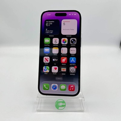 Factory Unlocked Apple iPhone 14 Pro 128GB Deep Purple MQ0E3LL/A