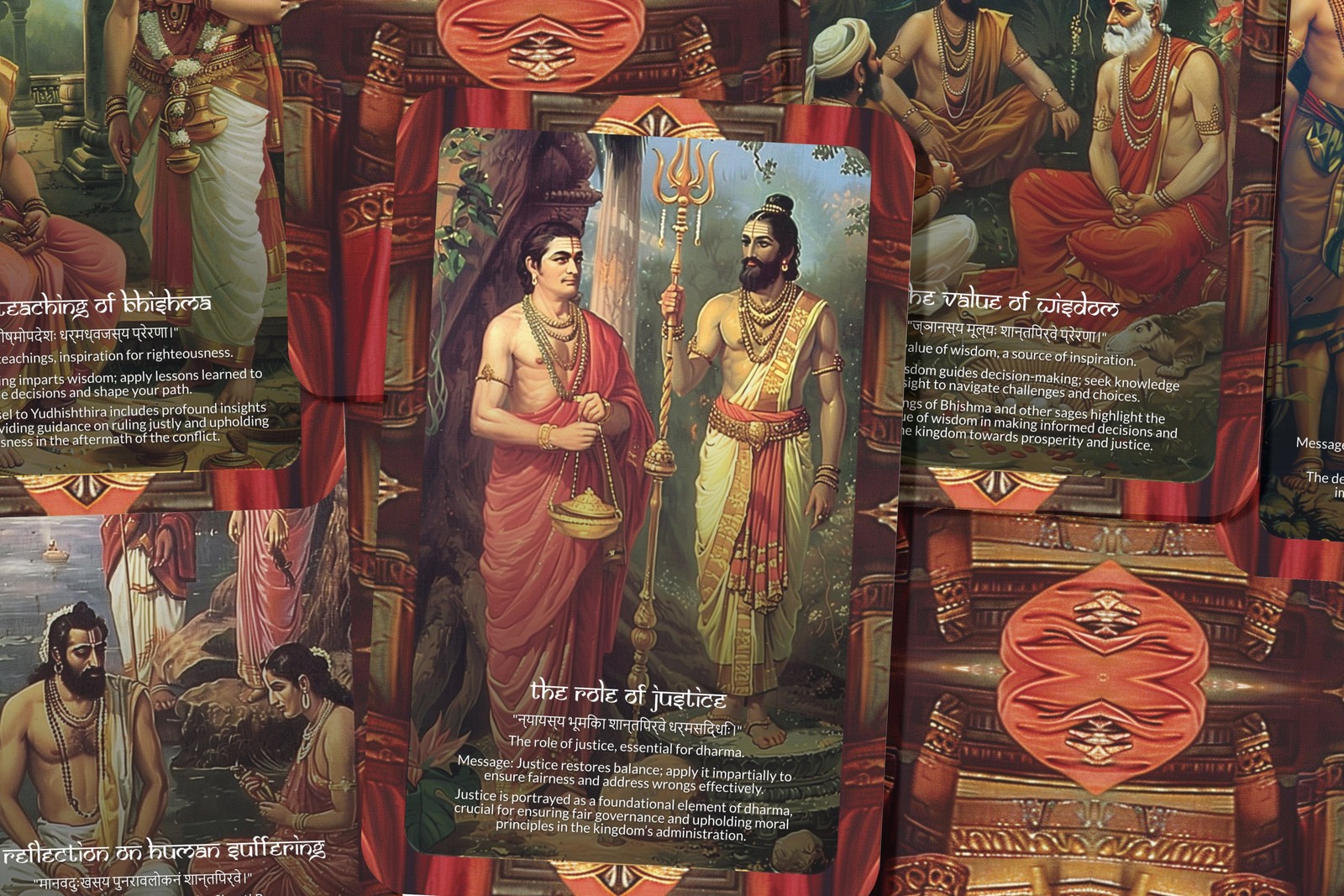 Shanti Parva Oracle Cards - 22 Cards - Finding peace, wisdom, and governance aft