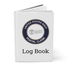 US Navy Postal Clerk Rating Log Book PC Emblem Journal