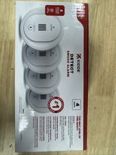 Kidde Compact 4 in. Battery Smoke Detector Alarm Photoelectric Sensor 4 Pack 