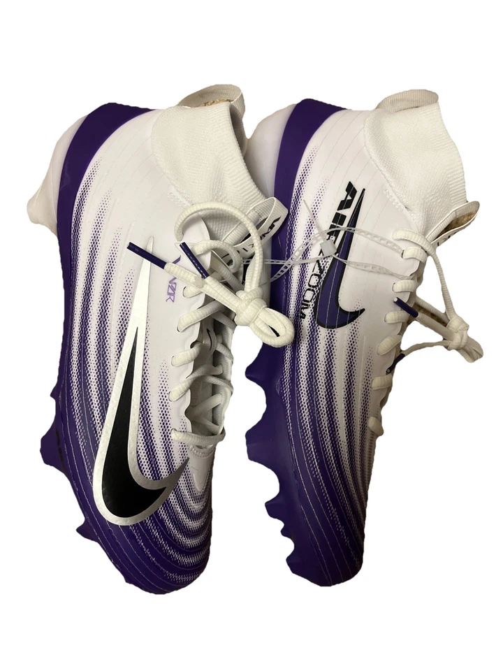 Nike Vapor Pro 1 Football Cleats Purple White Black Men's  Size 8 - Image 2 of 4