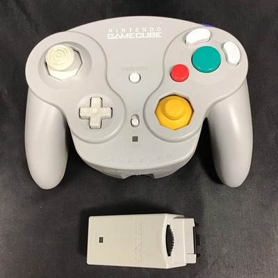 Nintendo GameCube WaveBird Wireless Controller W/OEM Receiver - Tested & Working